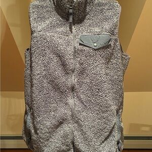 L.L. Bean Charcoal Sherpa Vest